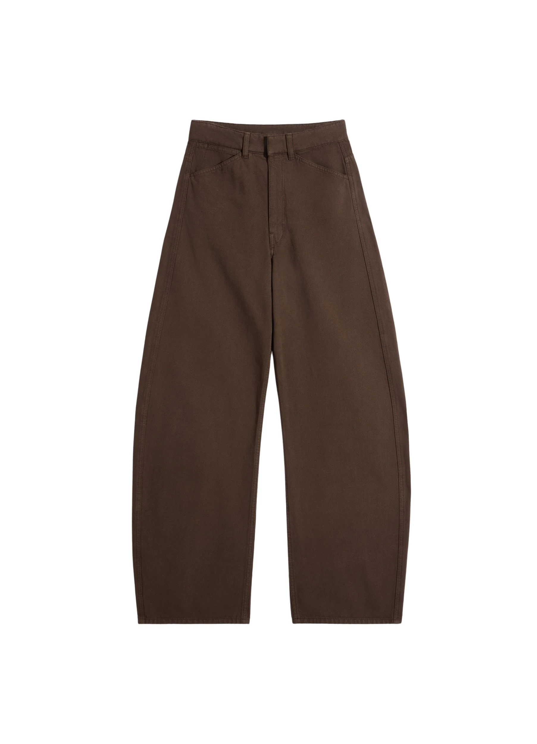 Lemaire-High-Waisted-Curved-Pants-in-Dyed-Heavy-Broken-Twill-coveti73447_nobg Lemaire High Waisted Curved Pants in Dyed Heavy Broken Twill - Pants - Parisian Minimalist Luxury at Coveti