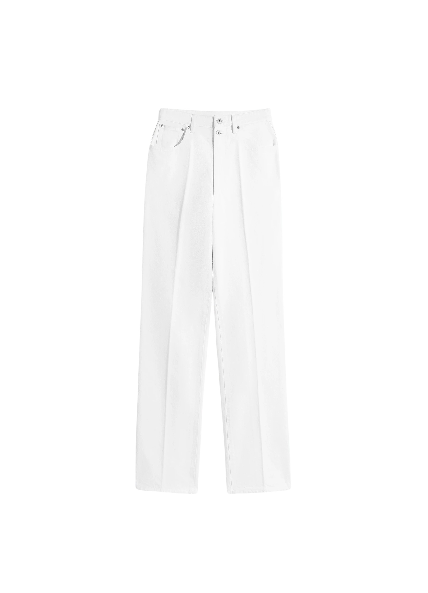 Lemaire High Waisted Straight Pants in Denim