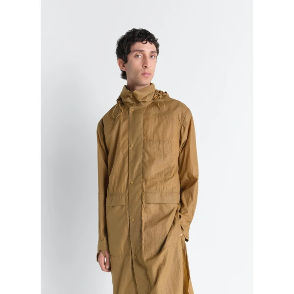 Lemaire Hooded Raincoat in Light Nylon Coat, view 5