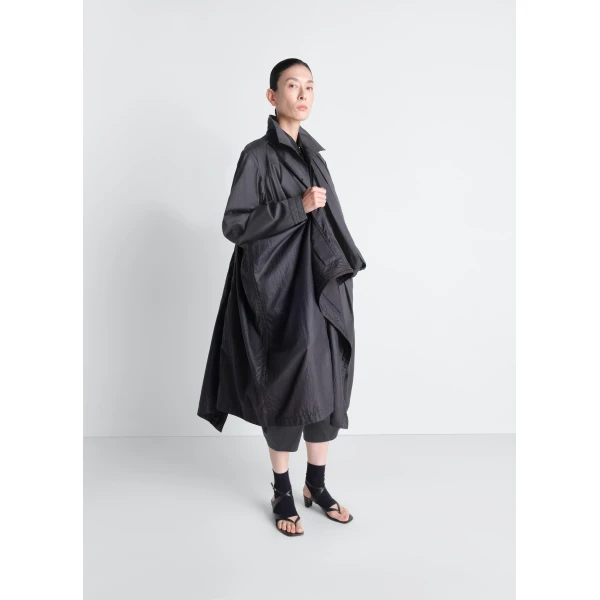 Lemaire Hooded Raincoat in Light Nylon Coat, view 5