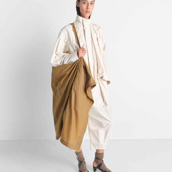 Lemaire Hooded Raincoat in Light Nylon - Coats - Parisian Minimalist Luxury at Coveti