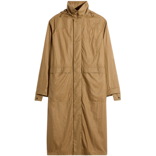 Lemaire Hooded Raincoat in Light Nylon - Coats - Parisian Minimalist Luxury at Coveti