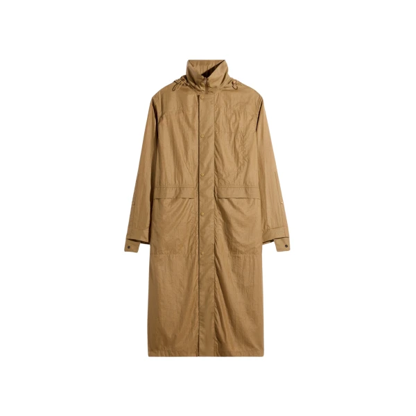 Lemaire Hooded Raincoat in Light Nylon - Coats - Parisian Minimalist Luxury at Coveti