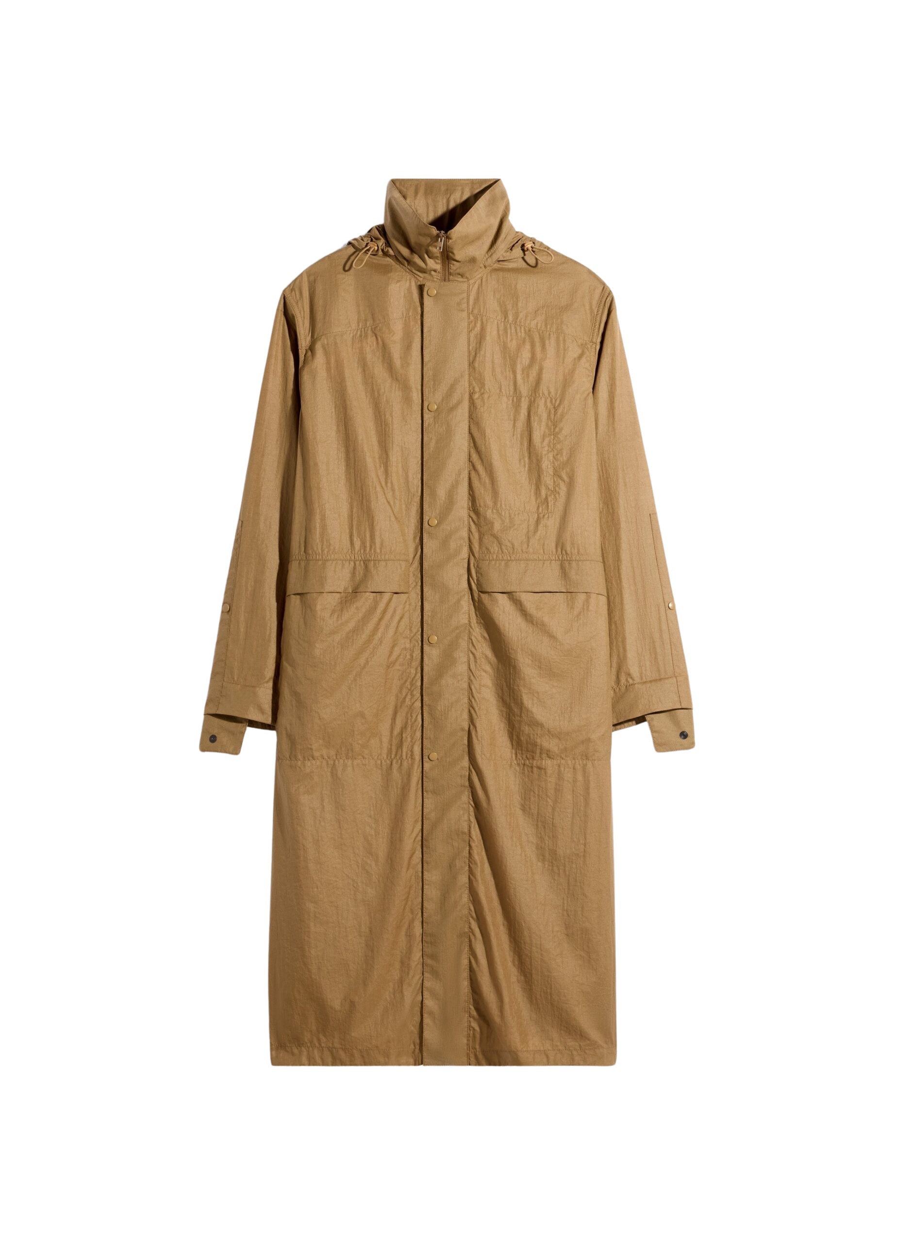 Lemaire Hooded Raincoat in Light Nylon Coat