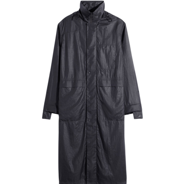 Lemaire Hooded Raincoat in Light Nylon - Coats - Parisian Minimalist Luxury at Coveti