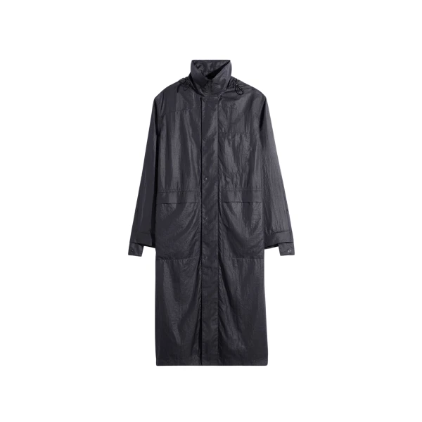 Lemaire Hooded Raincoat in Light Nylon - Coats - Parisian Minimalist Luxury at Coveti