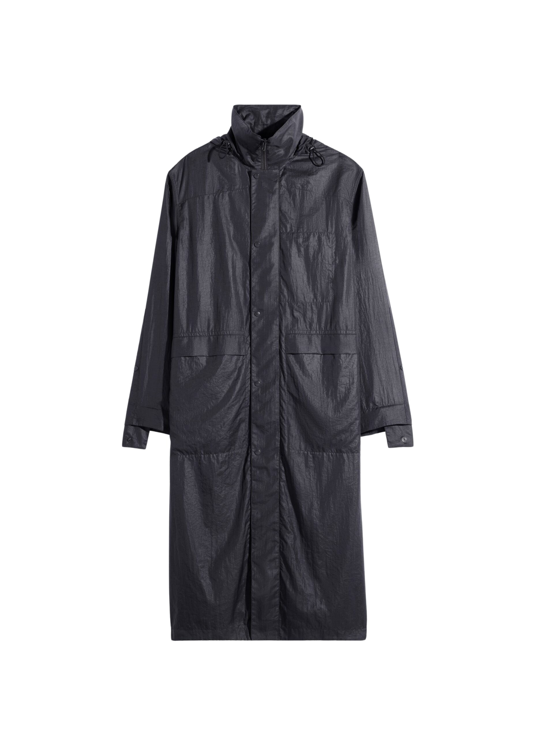 Lemaire Hooded Raincoat in Light Nylon Coat