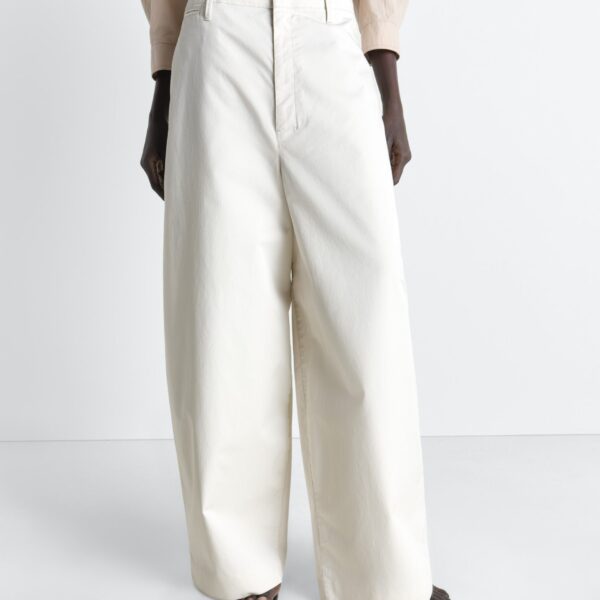 Lemaire Large Chino in Cotton Twill - Pants - Parisian Minimalist Luxury at Coveti