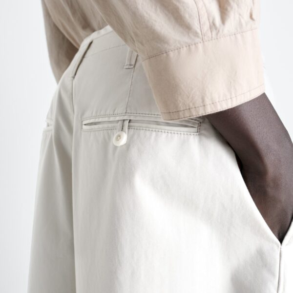 Lemaire Large Chino in Cotton Twill - Pants - Parisian Minimalist Luxury at Coveti