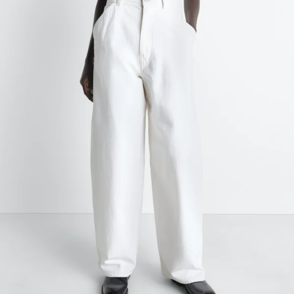 Lemaire Large Pants in Denim - Pants - Parisian Minimalist Luxury at Coveti