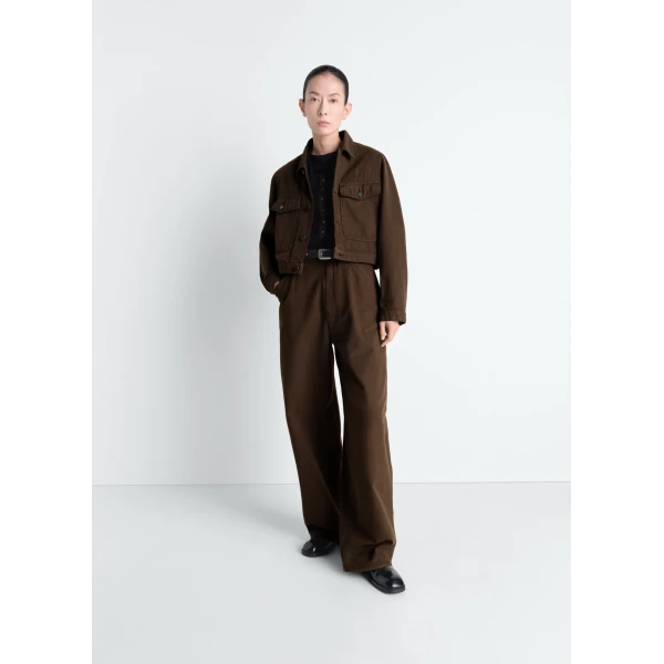 Lemaire Large Pants in Dyed Broken Twill, view 2