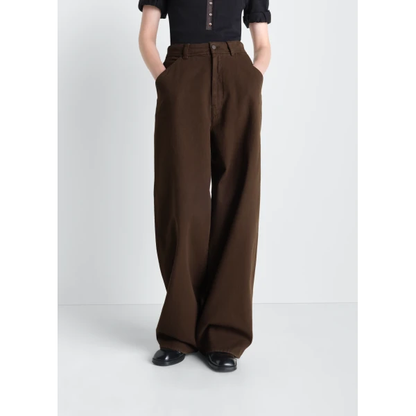 Lemaire Large Pants in Dyed Broken Twill, view 3