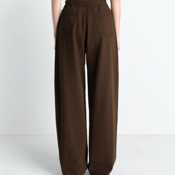 Lemaire Large Pants in Dyed Broken Twill - Pants - Parisian Minimalist Luxury at Coveti