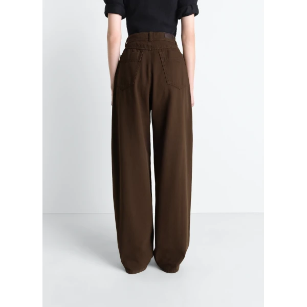 Lemaire Large Pants in Dyed Broken Twill, view 5