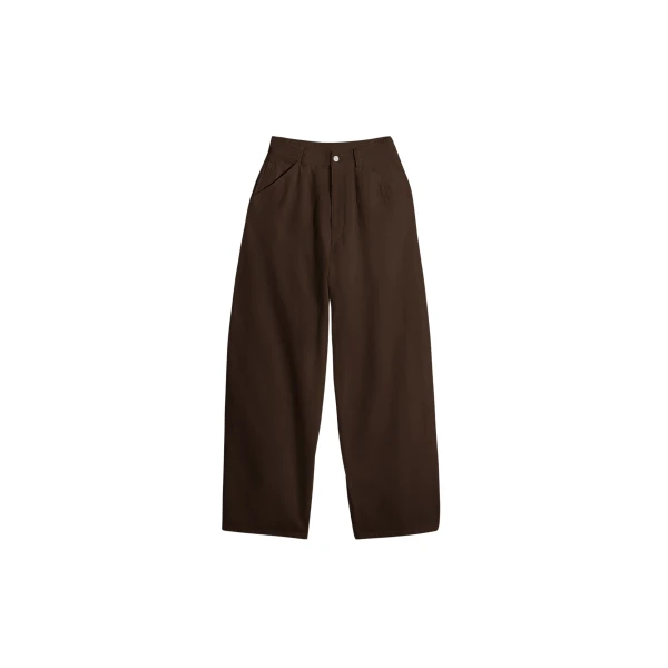Lemaire Large Pants in Dyed Broken Twill - Pants - Parisian Minimalist Luxury at Coveti