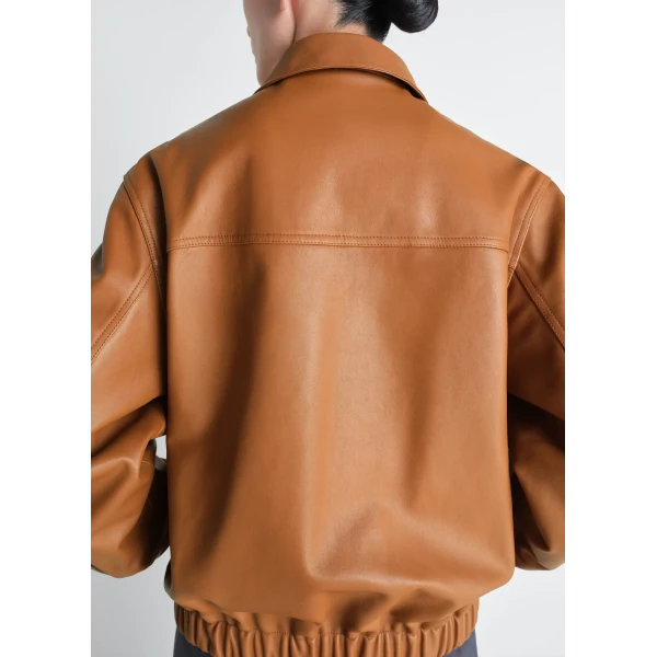 Lemaire Leather Blouson with Pockets in Leather Jacket, view 2