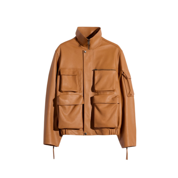 Lemaire Leather Blouson with Pockets in Leather - Jackets - Parisian Minimalist Luxury at Coveti