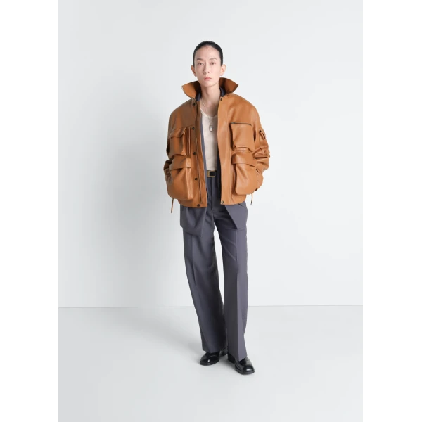 Lemaire Leather Blouson with Pockets in Leather Jacket, view 7