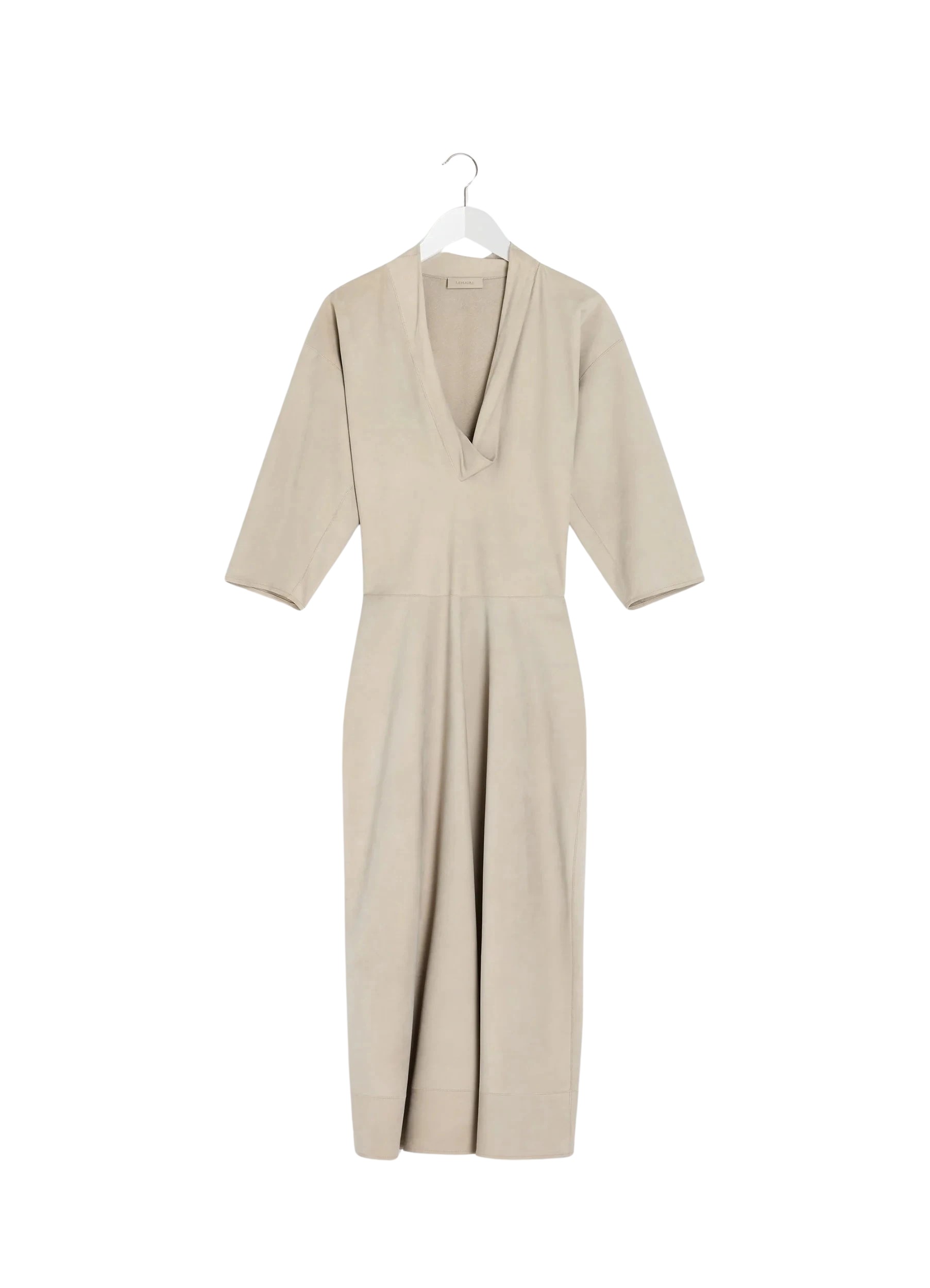 Lemaire Leather V-neck Dress