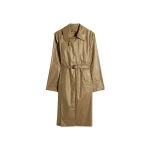 Lemaire Light Wrap Coat in Light Coated Cotton - Coats - Parisian Minimalist Luxury at Coveti