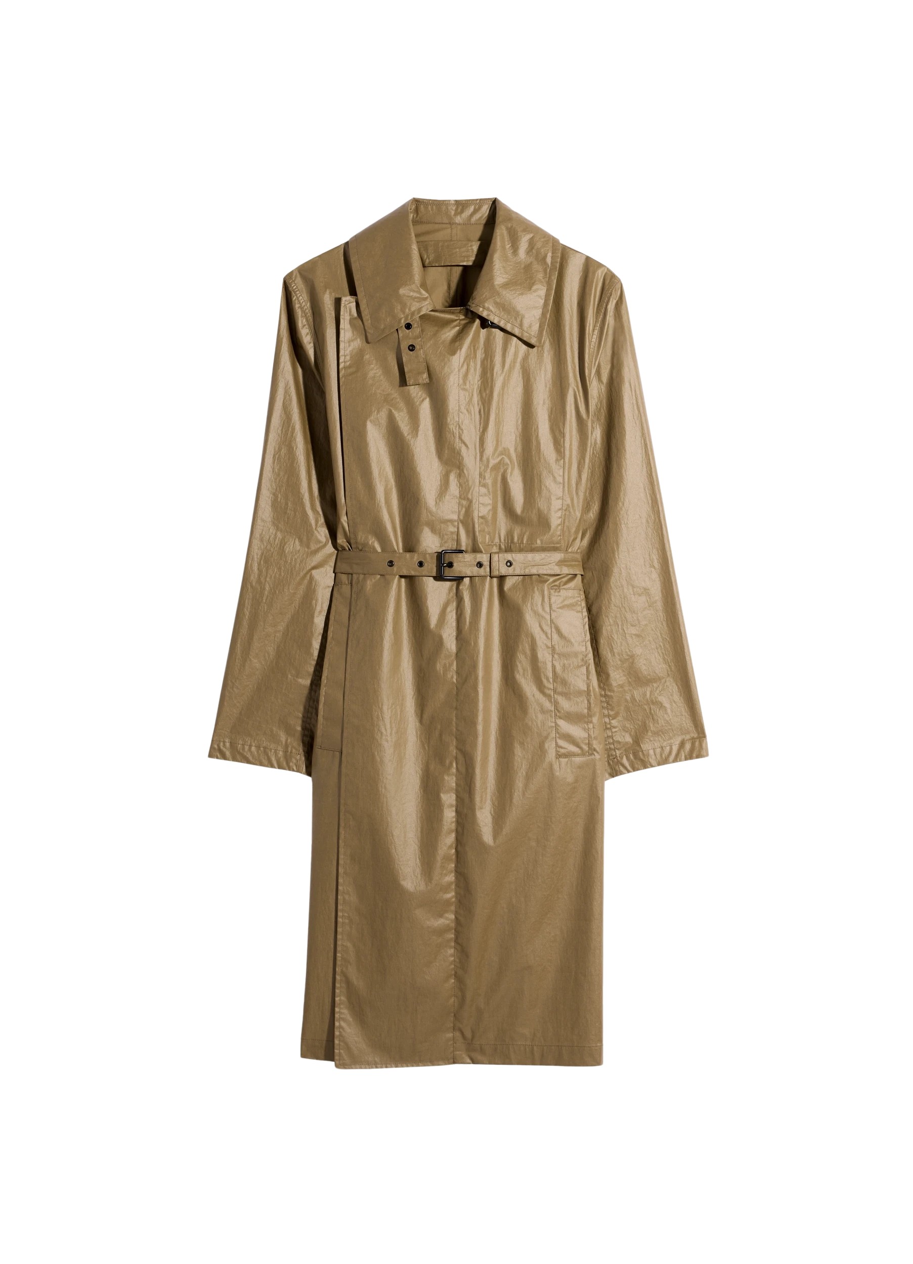 Lemaire Light Wrap Coat in Light Coated Cotton