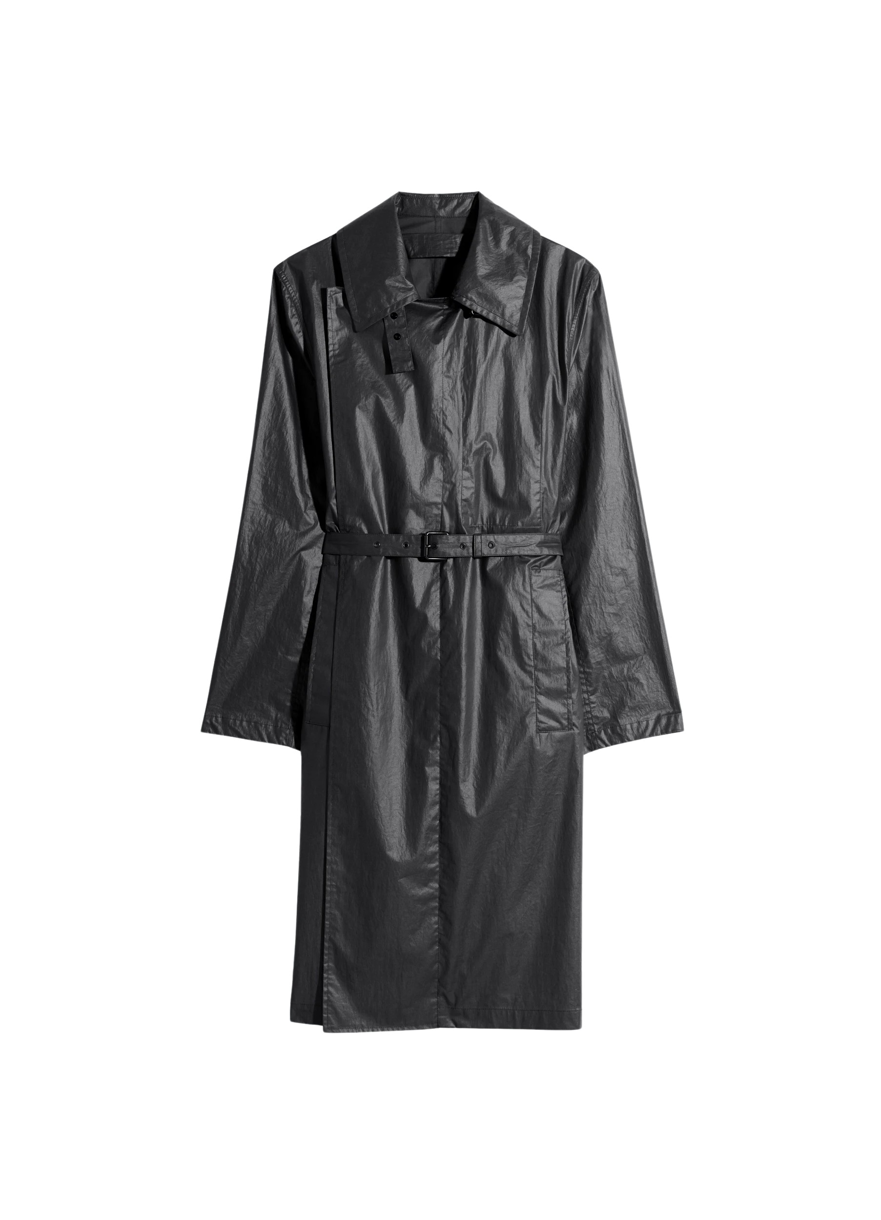 Lemaire Light Wrap Coat in Light Coated Cotton