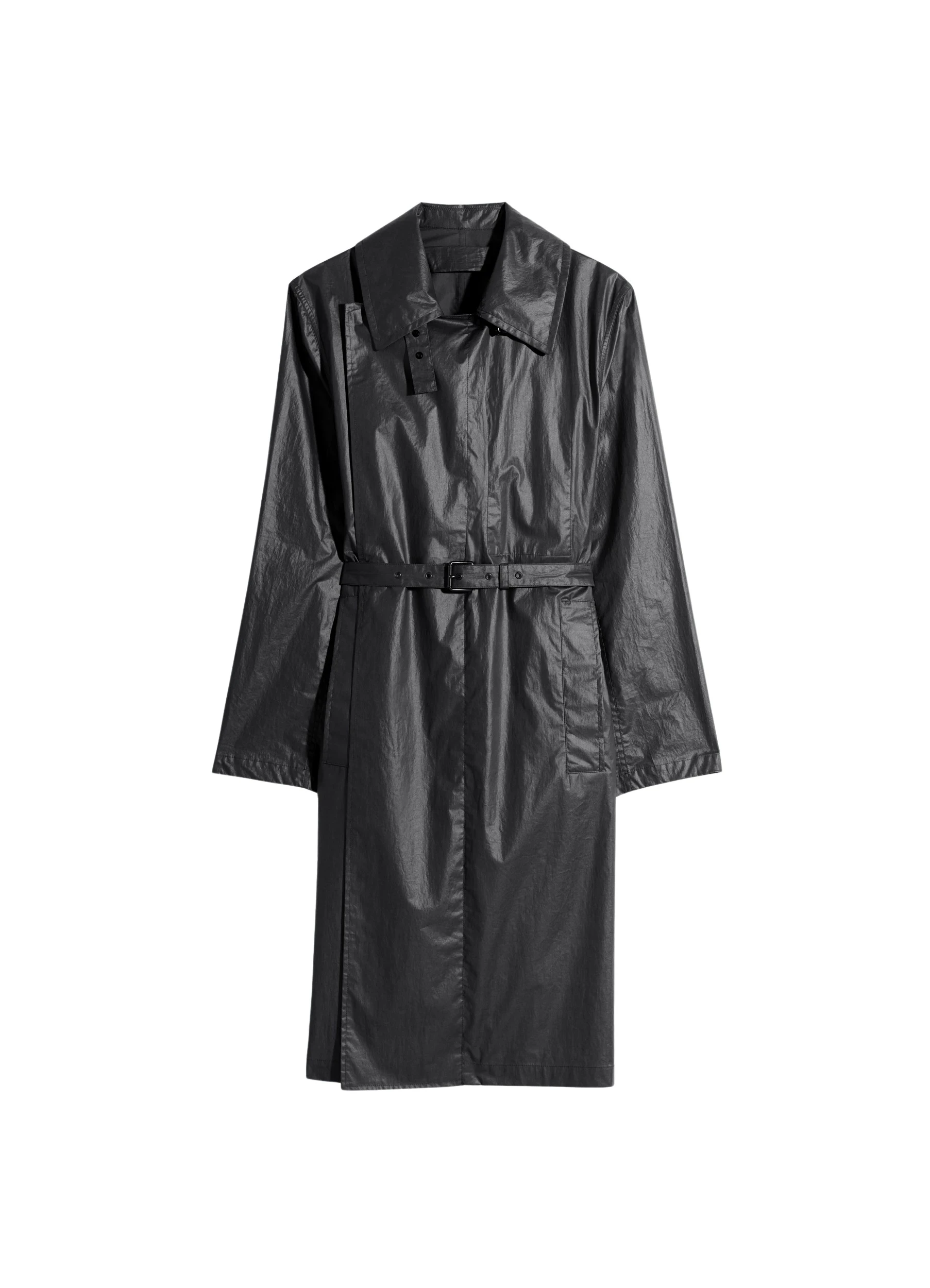 Lemaire-Light-Wrap-Coat-in-Light-Coated-Cotton-coveti38240_nobg Lemaire Light Wrap Coat in Light Coated Cotton - Coats - Parisian Minimalist Luxury at Coveti