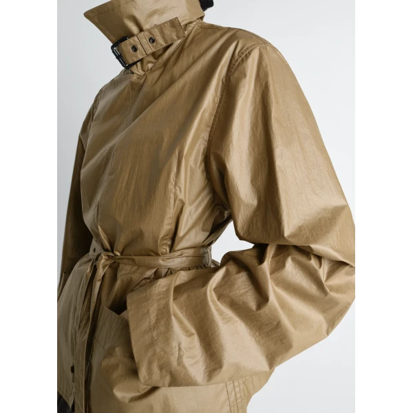 Lemaire Light Wrap Jacket in Light Coated Cotton, view 6