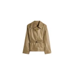 Lemaire Light Wrap Jacket in Light Coated Cotton - Jackets - Parisian Minimalist Luxury at Coveti