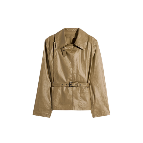 Lemaire Light Wrap Jacket in Light Coated Cotton - Jackets - Parisian Minimalist Luxury at Coveti