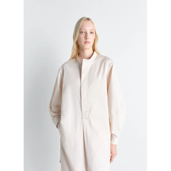Lemaire Liquette Dress in Light Cotton Satin, view 2
