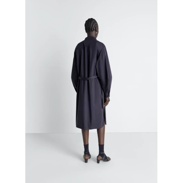 Lemaire Liquette Dress in Light Cotton Satin, view 2