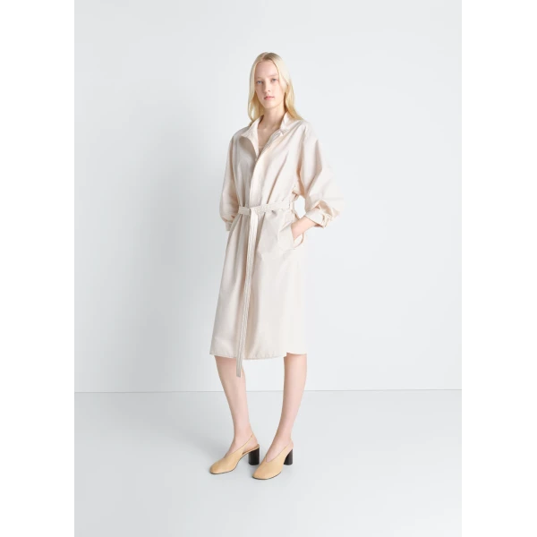 Lemaire Liquette Dress in Light Cotton Satin, view 3