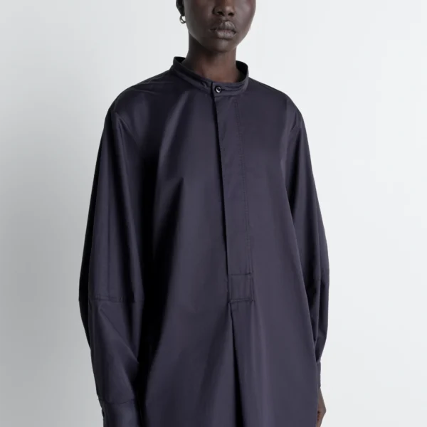 Lemaire Liquette Dress in Light Cotton Satin - Dresses - Parisian Minimalist Luxury at Coveti
