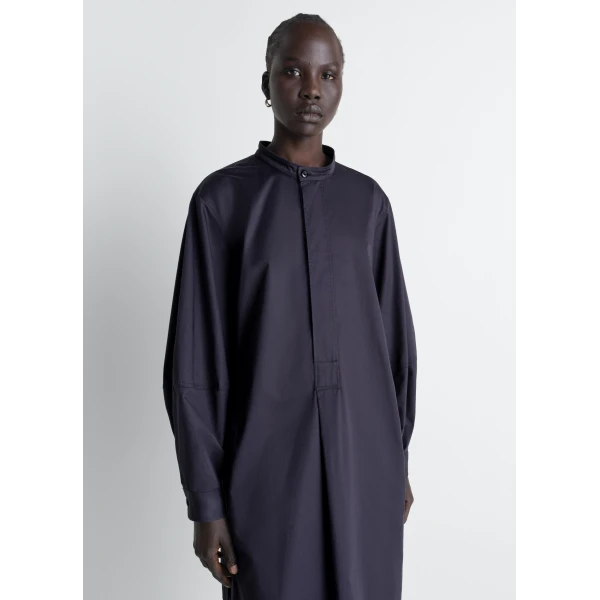 Lemaire Liquette Dress in Light Cotton Satin, view 4