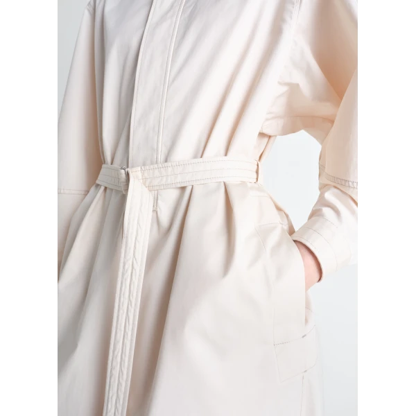 Lemaire Liquette Dress in Light Cotton Satin, view 6