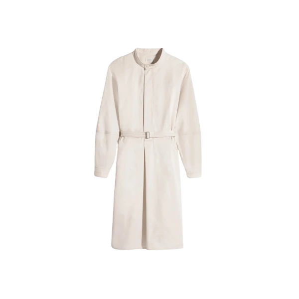 Lemaire Liquette Dress in Light Cotton Satin - Dresses - Parisian Minimalist Luxury at Coveti
