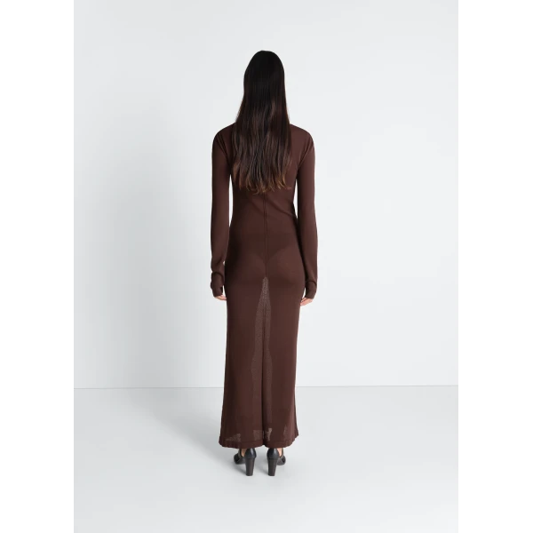 Lemaire Long Sleeve Tube Dress in Viscose Crepe, view 2