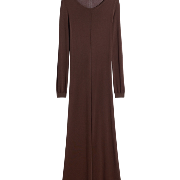 Lemaire Long Sleeve Tube Dress in Viscose Crepe - Dresses - Parisian Minimalist Luxury at Coveti