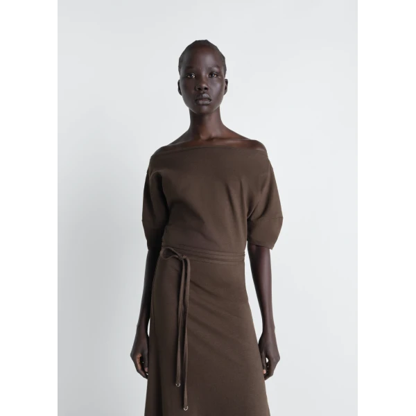 Lemaire Off Shoulder Dress in Jersey, view 4