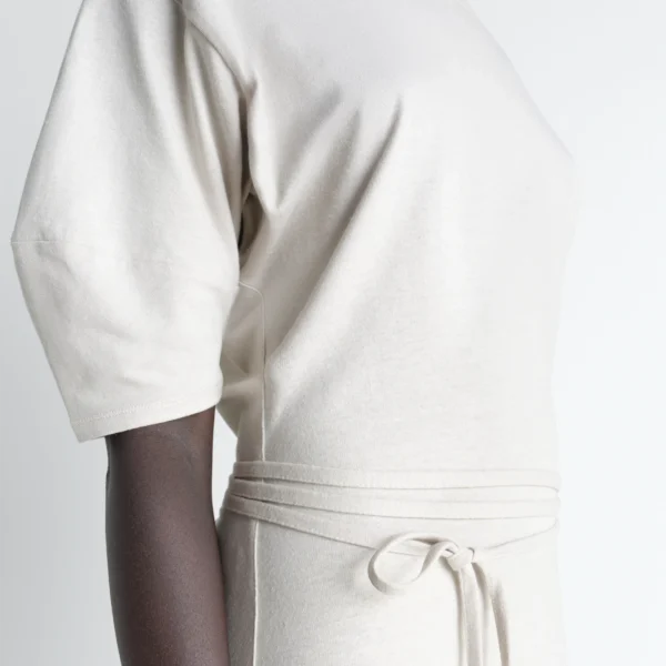 Lemaire Off Shoulder Dress in Jersey - Dresses - Parisian Minimalist Luxury at Coveti