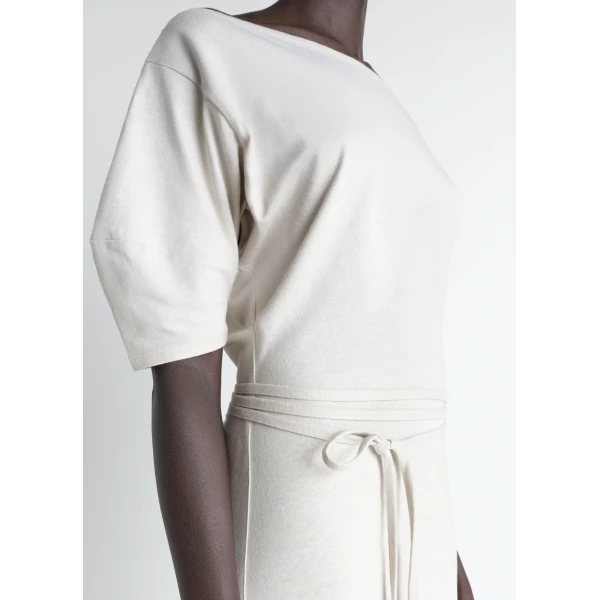 Lemaire Off Shoulder Dress in Jersey, view 6