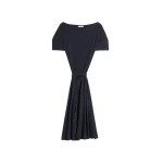 Lemaire Off Shoulder Dress in Jersey - Dresses - Parisian Minimalist Luxury at Coveti