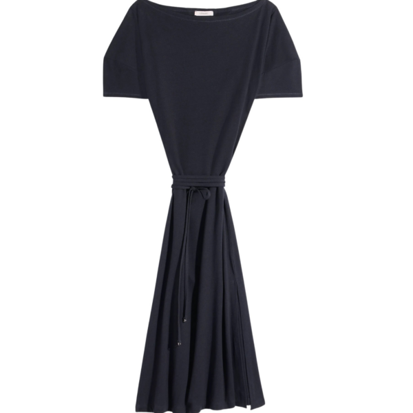 Lemaire Off Shoulder Dress in Jersey - Dresses - Parisian Minimalist Luxury at Coveti