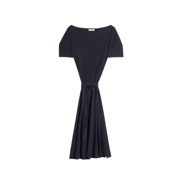 Lemaire Off Shoulder Dress in Jersey - Dresses - Parisian Minimalist Luxury at Coveti