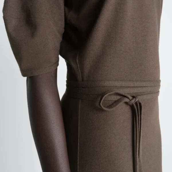 Lemaire Off Shoulder Dress in Jersey - Dresses - Parisian Minimalist Luxury at Coveti