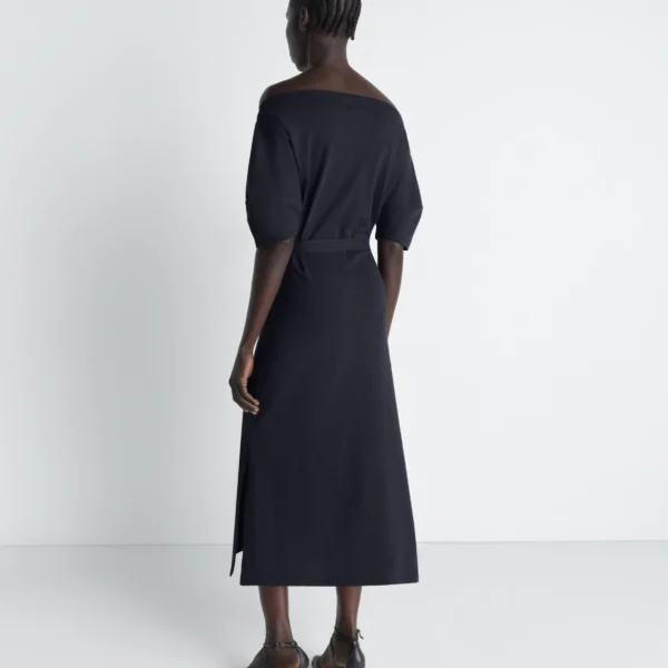Lemaire Off Shoulder Dress in Jersey - Dresses - Parisian Minimalist Luxury at Coveti