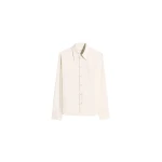 Lemaire Pointed Collar Shirt in Washed Cotton Silk - Tops - Parisian Minimalist Luxury at Coveti