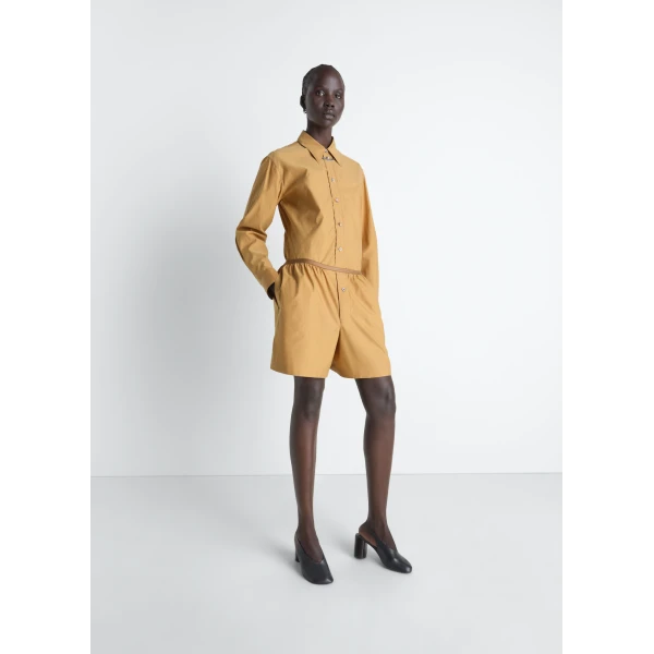 Lemaire Pointed Collar Shirt in Washed Cotton Silk, view 4