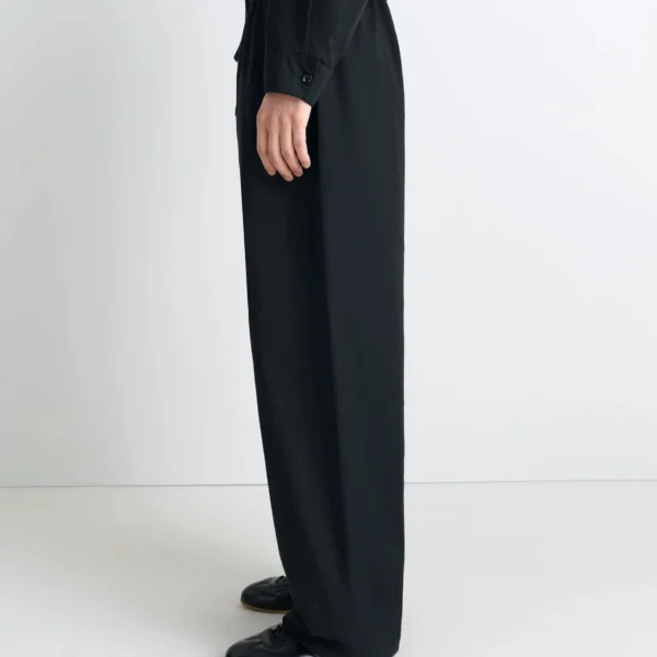 Lemaire Pyjama Pants in Cotton Satin - Loungewear - Parisian Minimalist Luxury at Coveti